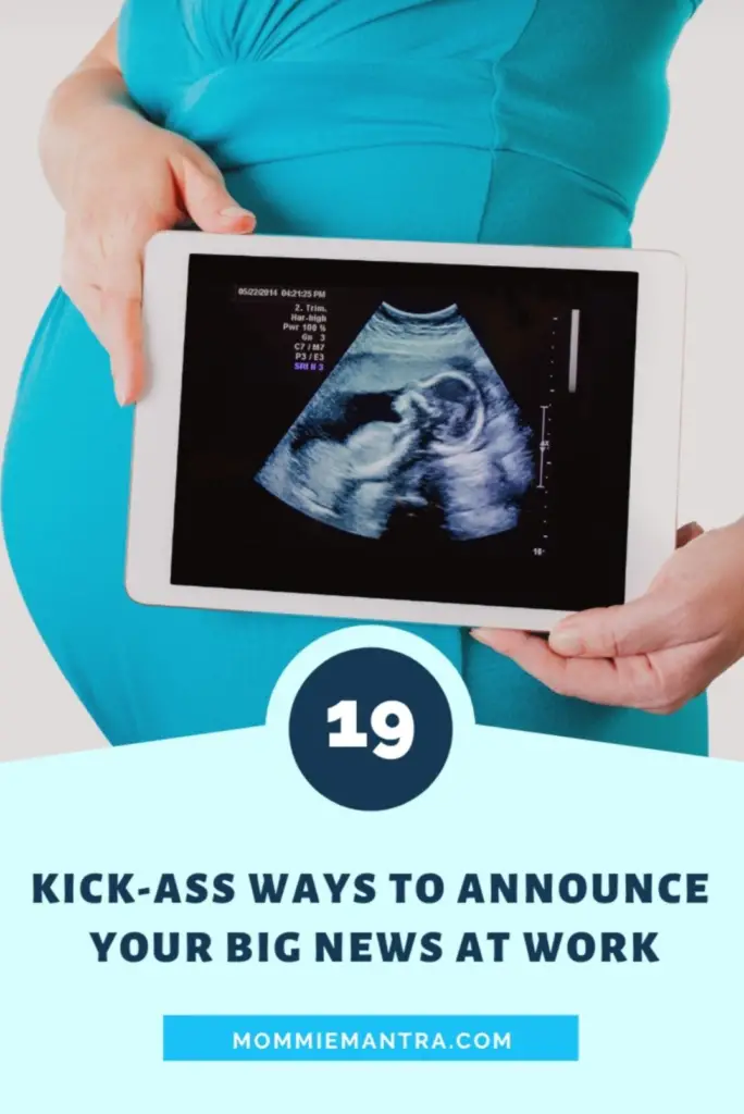 How to announce pregnancy in office?